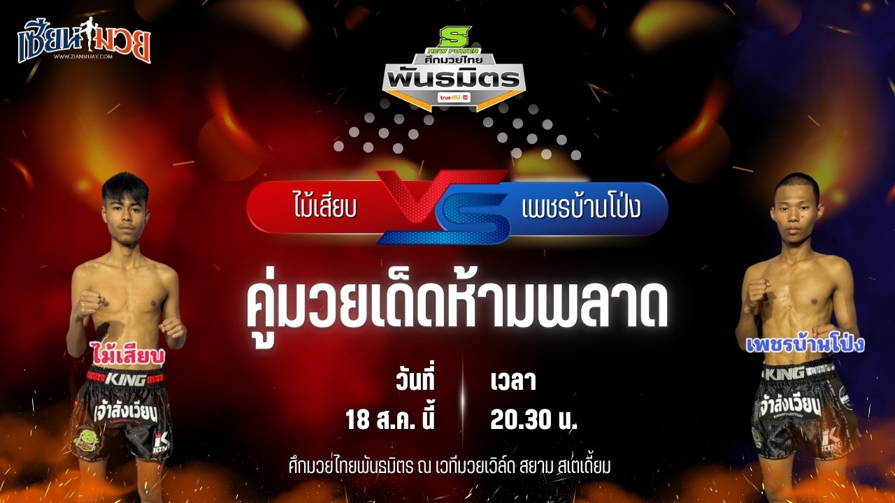 วิเคราะห์มวยวันนี้ ศึกมวยไทยพันธมิตรช่วงที่ 2 เป็นการพบกันระหว่าง ไม้เสียบ ช.เกตุวีณา และ เพชรบ้านโป่ง ซีเมนต์ดี