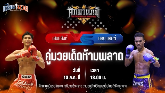 วิเคราะห์มวยวันนี้ ศึกมาตุภูมิมวยไทย เป็นการพบกันระหว่าง เสมอสิงห์ ลูกเจ้าพ่อหลวงวัง และ ทองพยัคฆ์ ศิษย์หลวงพี่น้ำฝน