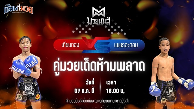 วิเคราะห์มวยวันนี้ ศึกมวยมันส์สนั่นเมือง เป็นการพบกันระหว่าง เทียนทอง แดงรถดี และ เพชรอะตอม เกียรติจำรูญ