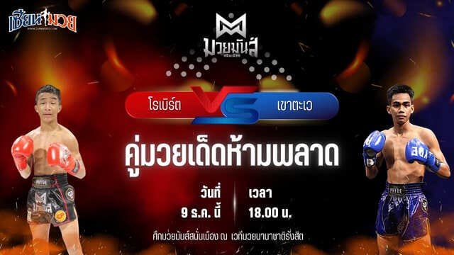 วิเคราะห์มวยวันนี้ ศึกมวยมันส์สนั่นเมือง เป็นการพบกันระหว่าง โรเบิร์ต ปานนิวัฒน์มวยไทย พบ เขาตะเว ทาวน์อินทาวน์ยิม