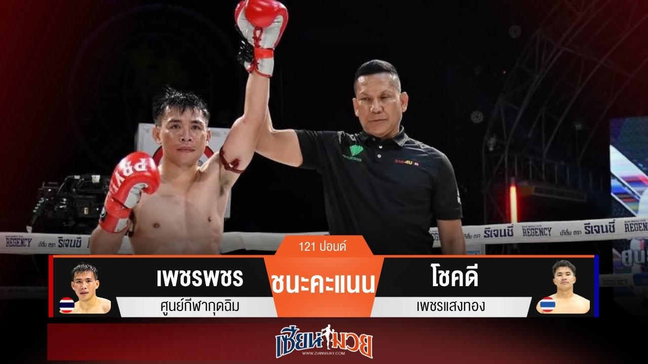 ผลมวยวันนี้ เพชรพชรครบเครื่อง! ชนะแต้มโชคดีเอกฉันท์