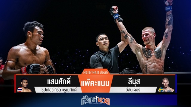ผลมวยวันนี้ “ลีนุส” แลกคนละนับ! ก่อนเบียดแต้มชนะ “แสนศักดิ์” เอกฉันท์