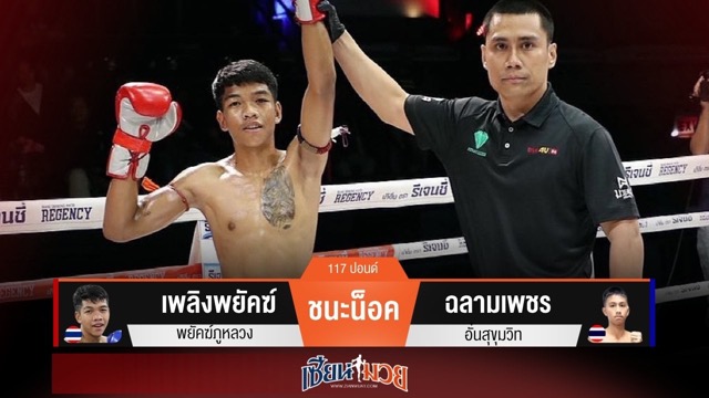 ผลมวยวันนี้ “เพลิงพยัคฆ์” แทงเข่าเน้นๆ น็อค “ฉลามเพชร” ยก 1