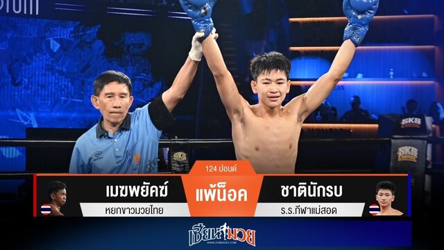 ผลมวยวันนี้ “ชาตินักรบ” ออกหมัดงัดปลายคาง! น็อค “เมฆพยัคฆ์” ยก 1