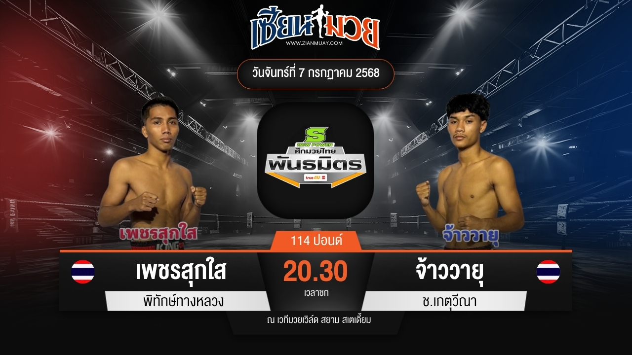 ไฮไลท์มวยศึกมวยไทยพันธมิตร ระหว่าง เพชรสุกใส พิทักษ์ทางหลวง พบ จ้าววายุ ช.เกตุวีณา