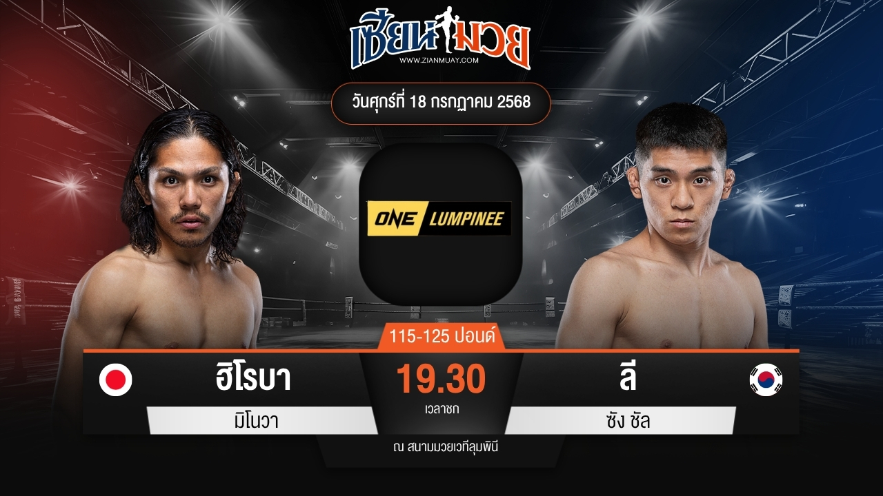 ไฮไลท์มวยศึก ONE ลุมพินี 116 ระหว่าง ฮิโรบา มิโนวา พบ ลี ซัง ชัล