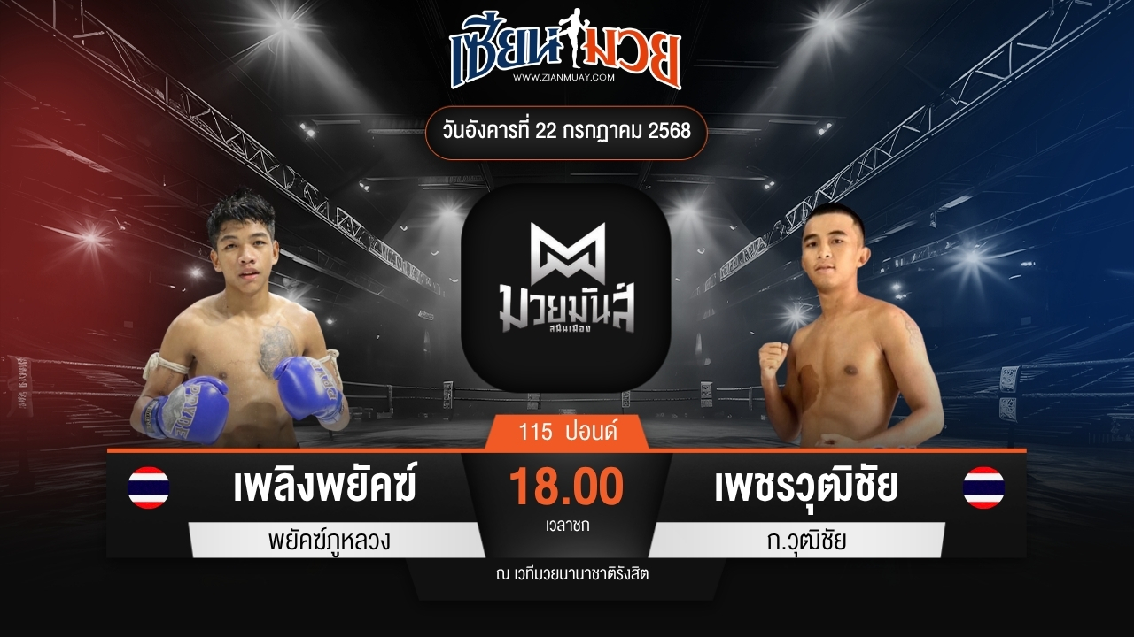 ไฮไลท์มวยศึกมวยมันส์สนั่นเมือง ระหว่าง เพลิงพยัคฆ์ พยัคฆ์ภูหลวง พบ เพชรวุฒิชัย ก.วุฒิชัย