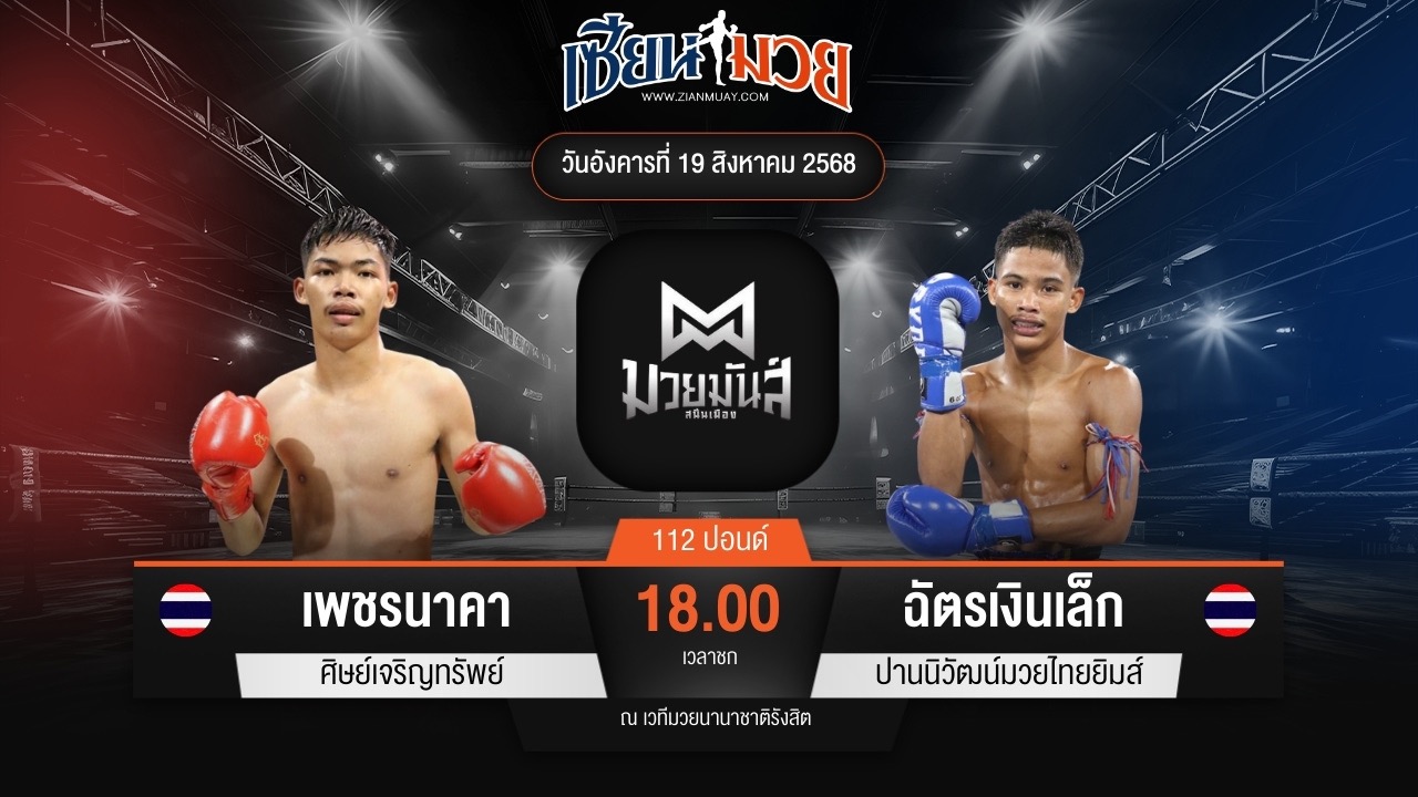 ไฮไลท์มวยศึกมวยมันส์สนั่นเมือง ระหว่าง เพชรนาคา ศิษย์เจริญทรัพย์ พบ ฉัตรเงินเล็ก ปานนิวัฒน์มวยไทยยิมส์