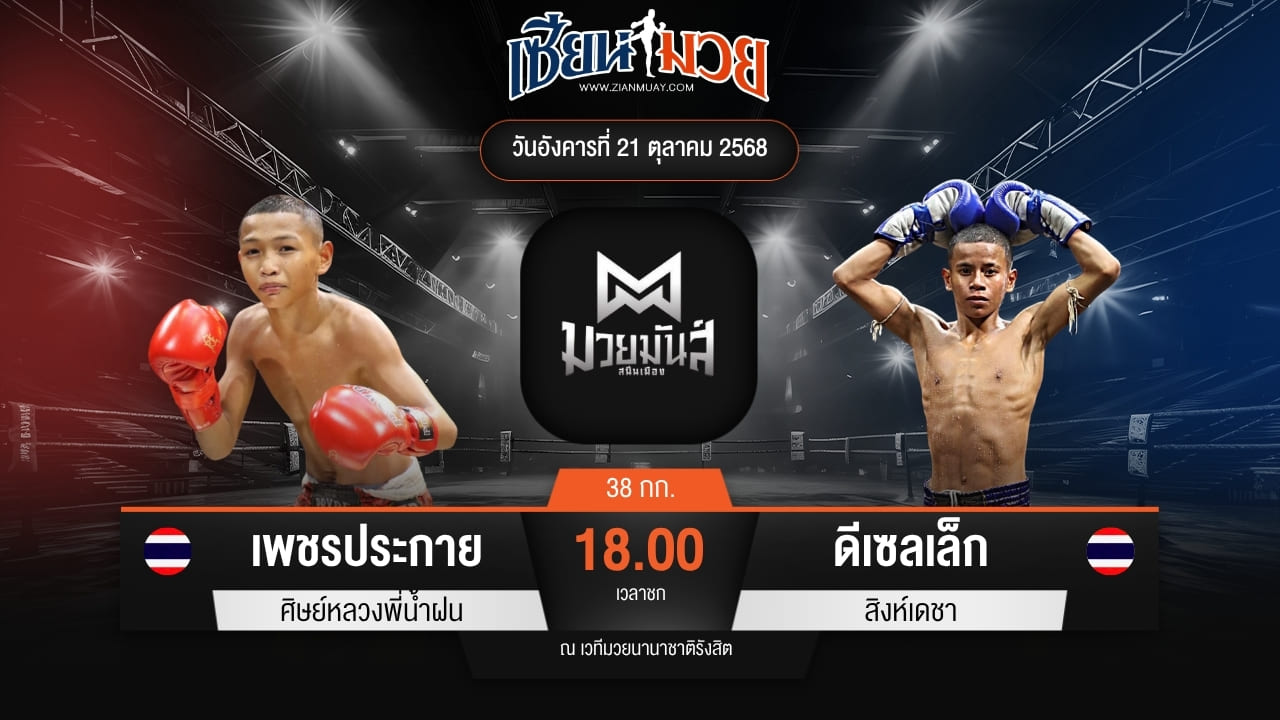 ไฮไลท์มวยศึกมวยมันส์สนั่นเมือง ระหว่าง เพชรประกาย ศิษย์หลวงพี่น้ำฝน พบ ดีเซลเล็ก สิงห์เดชา