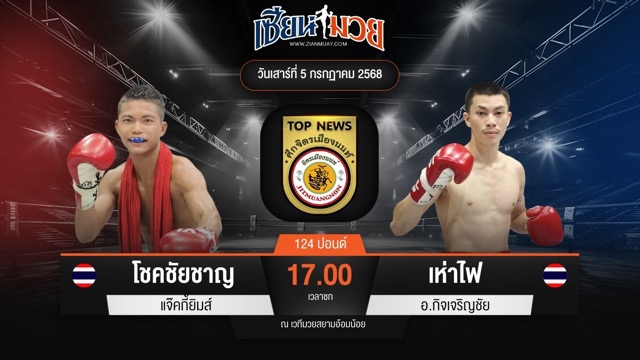 ไฮไลท์มวยศึกจิตรเมืองนนท์ ระหว่าง โชคชัยชาญ แจ๊คกี้ยิมส์ พบ เห่าไฟ อ.กิจเจริญชัย