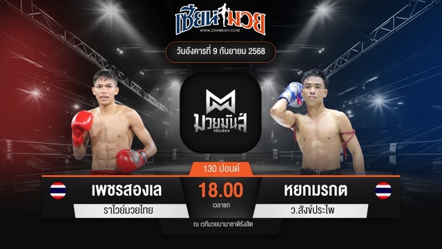 ไฮไลท์มวยศึกมวยมันส์สนั่นเมือง ระหว่าง เพชรสองเล ราไวย์มวยไทย พบ หยกมรกต ว.สังข์ประไพ