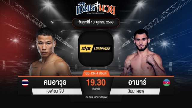 ไฮไลท์มวยศึก ONE ลุมพินี 128 ระหว่าง คมอาวุธ เอฟเอ.กรุ๊ป พบ อานาร์ มัมมาดอฟ