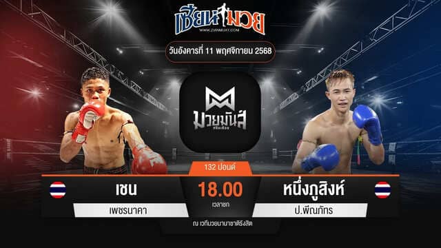 ไฮไลท์มวยศึกมวยมันส์สนั่นเมือง ระหว่าง เชน เพชรนาคา พบ หนึ่งภูสิงห์ ป.พีณภัทร