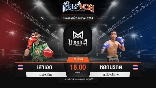 ไฮไลท์มวยศึกมวยมันส์สนั่นเมือง ระหว่าง เสาเอก อ.อัจฉริยะ พบ หยกมรกต ว.สังข์ประไพ