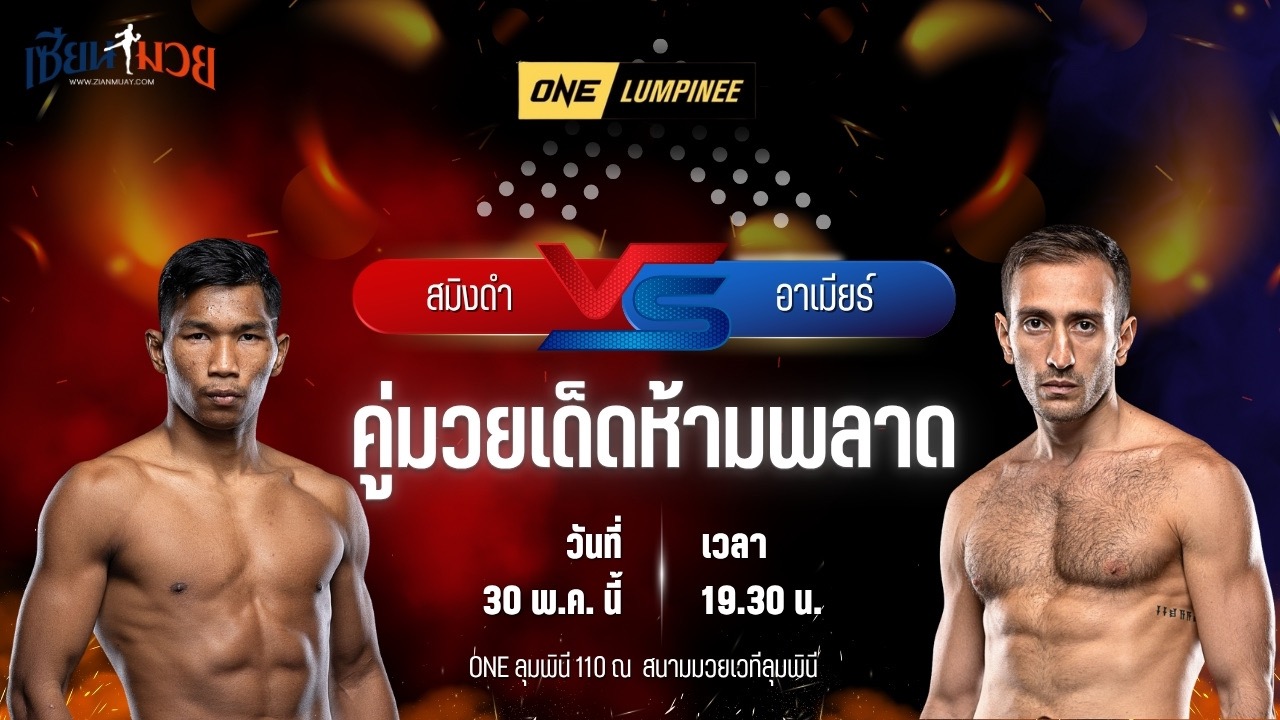 วิเคราะห์มวย ศึกวันแชมเปียนชิพลุมพินี สมิงดำ เอ็นเอฟ.ลูกสวน พบ อาเมียร์ นาซิรี