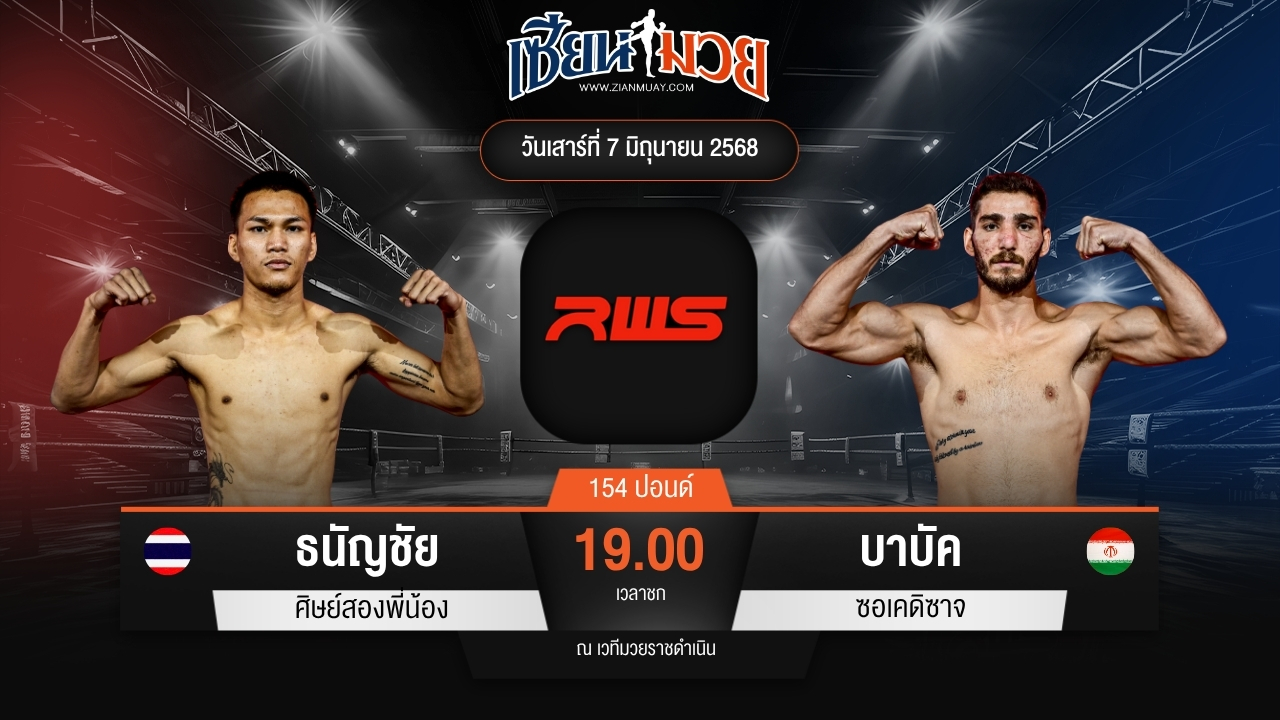 ไฮไลท์มวยศึก RWS ระหว่าง ธนัญชัย ศิษย์สองพี่น้อง พบ บาบัค ซอเคดิซาจ