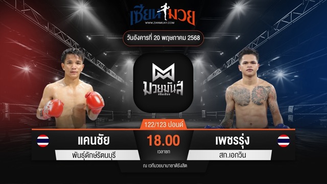 ไฮไลท์มวยศึกมวยมันส์สนั่นเมือง ระหว่าง แคนชัย พันธุ์ดักษ์รัตนบุรี พบ เพชรรุ่ง สก.เอกวิน